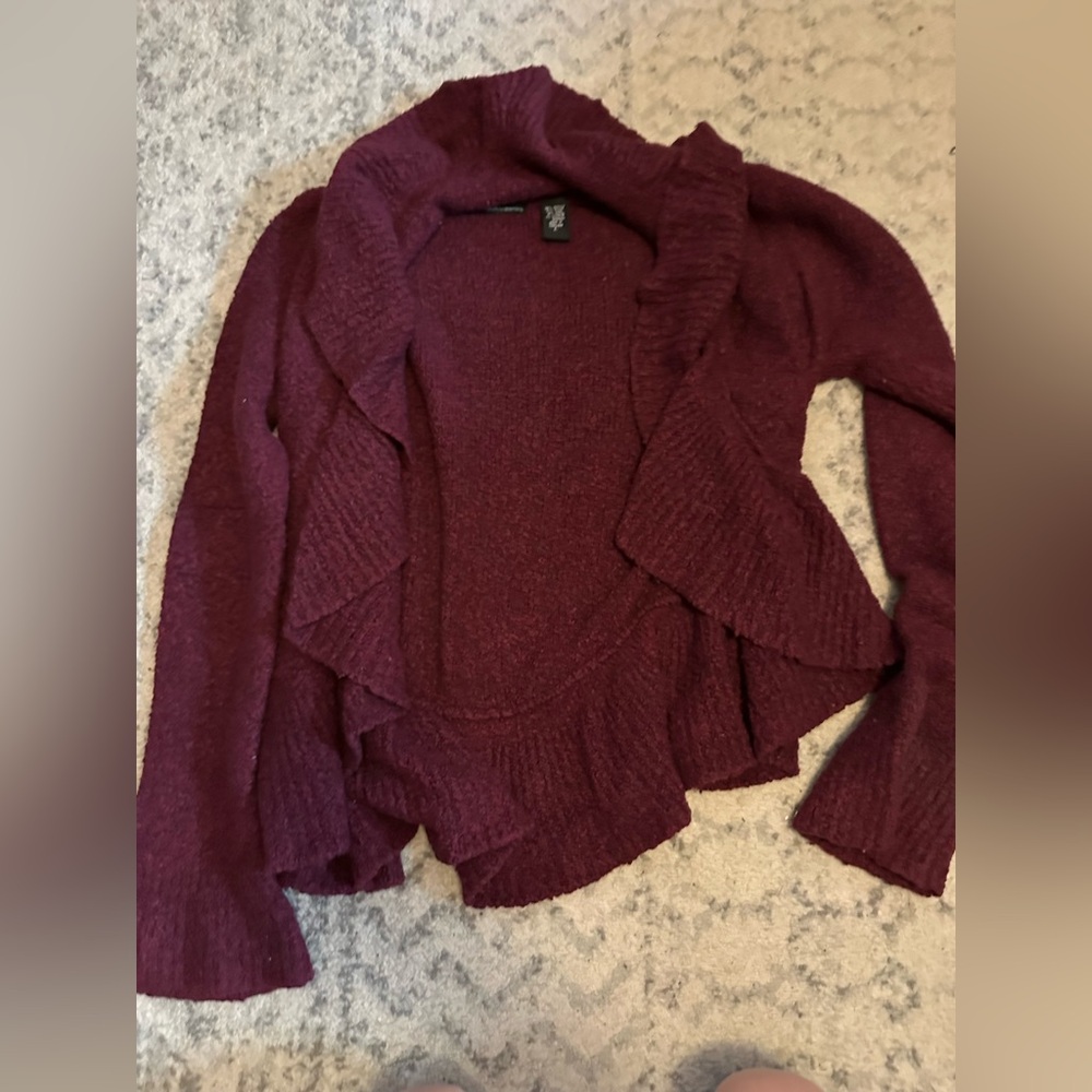 MODA international red knit Cardigan